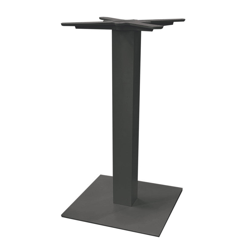 Basamento In Alluminio Con Piede In Acciaio Rivestito - Antracite Moia