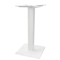 Basamento In Alluminio Con Piede In Acciaio Rivestito - Bianco Moia