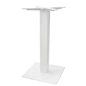 Basamento In Alluminio Con Piede In Acciaio Rivestito - Bianco Moia