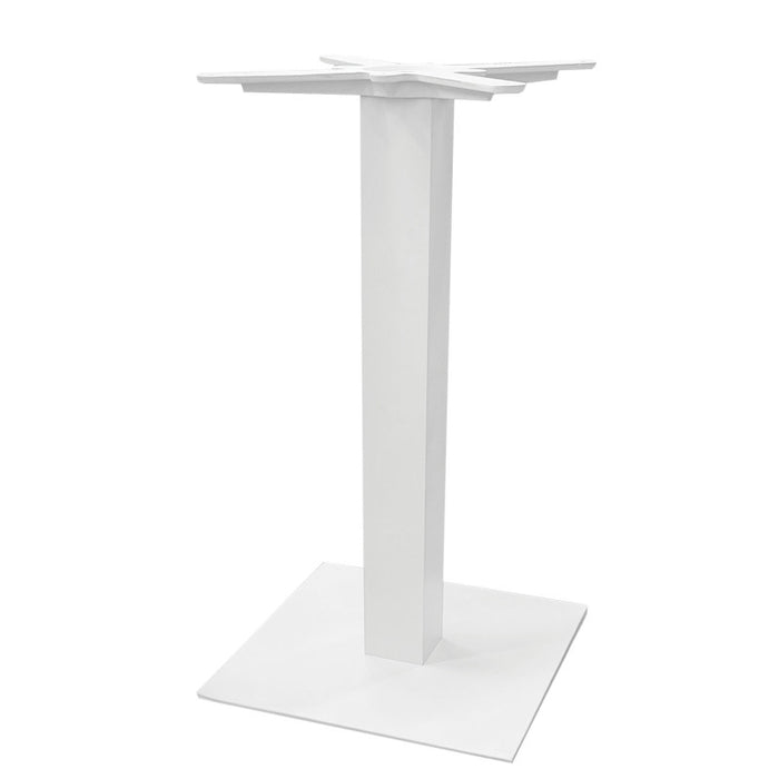 Basamento In Alluminio Con Piede In Acciaio Rivestito - Bianco Moia