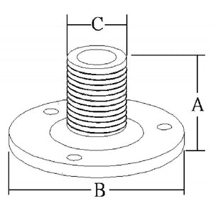 BASE ANTENNA INOX TONDA