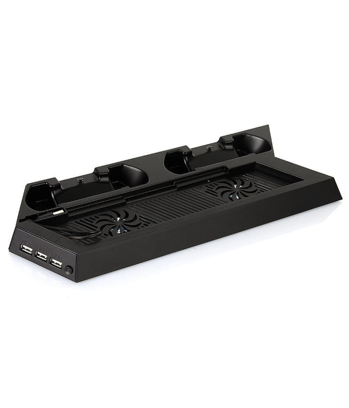 Base Di Ricarica Doppia Con Ventola Per Ps4 Console Controller Joypad Hub Usb         