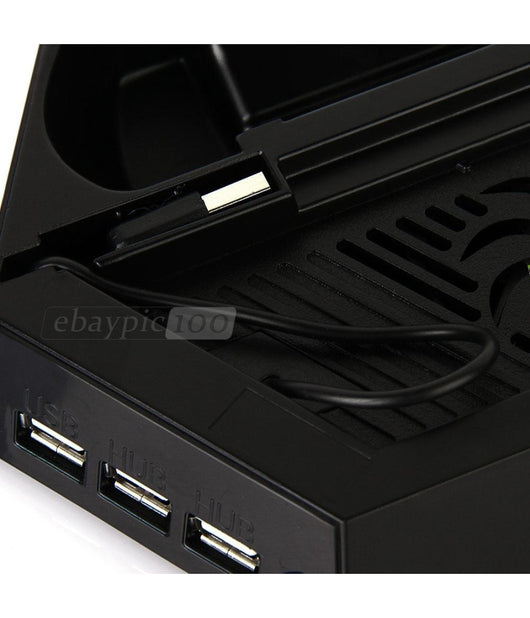 Base Di Ricarica Doppia Con Ventola Per Ps4 Console Controller Joypad Hub Usb         