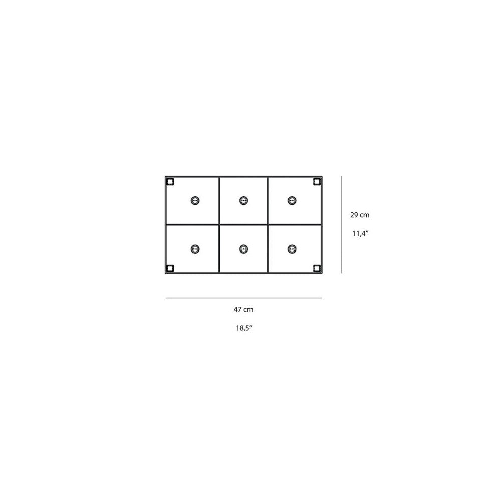 Base di ricarica multipla a contatto magnetica per Olivia e Ofelia max 6 lampade