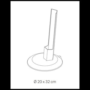 Pencil base di ricarica Zafferano - Accessorio per modulo luminoso portatile - Adatto a tutte le lampade Pencil Corten