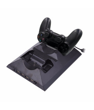 Base Doppia Ricarica Joystick Con Ventola Per Ps4 Console Controller Joypad Usb         
