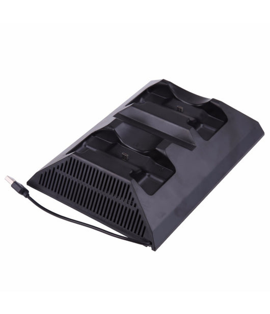 Base Doppia Ricarica Joystick Con Ventola Per Ps4 Console Controller Joypad Usb         