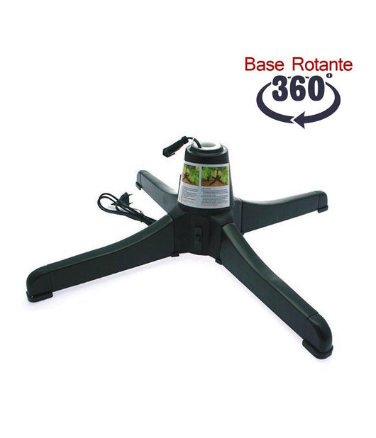Base Girevole Per Albero Di Natale Con Attacco Per Luci Rotante 360°         