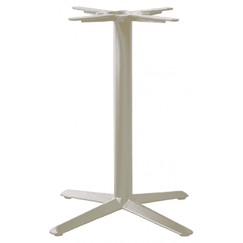 Base In Ghisa Ed Acciaio Tortora 4 Razze/Tubo Ø60 Moia