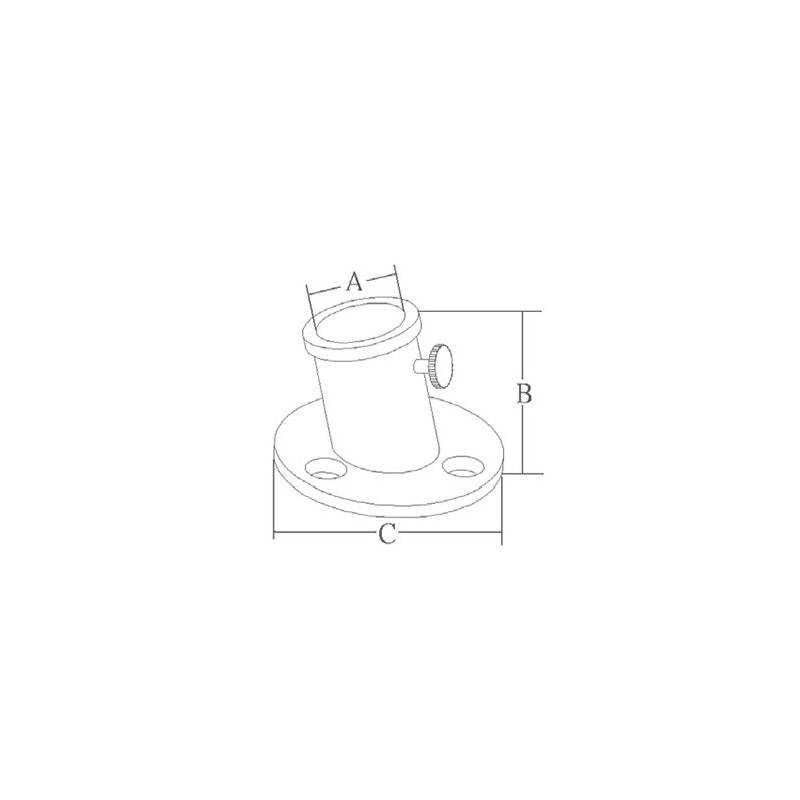 BASE INOX PER ASTE BANDIERA