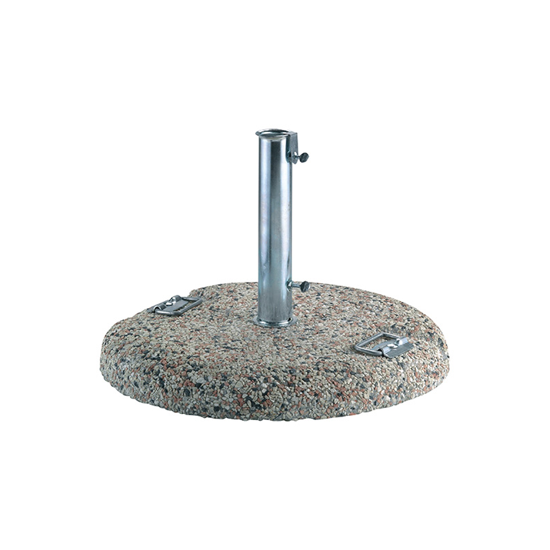 Base MOIA per ombrellone da 50 kg in graniglietto con maniglie