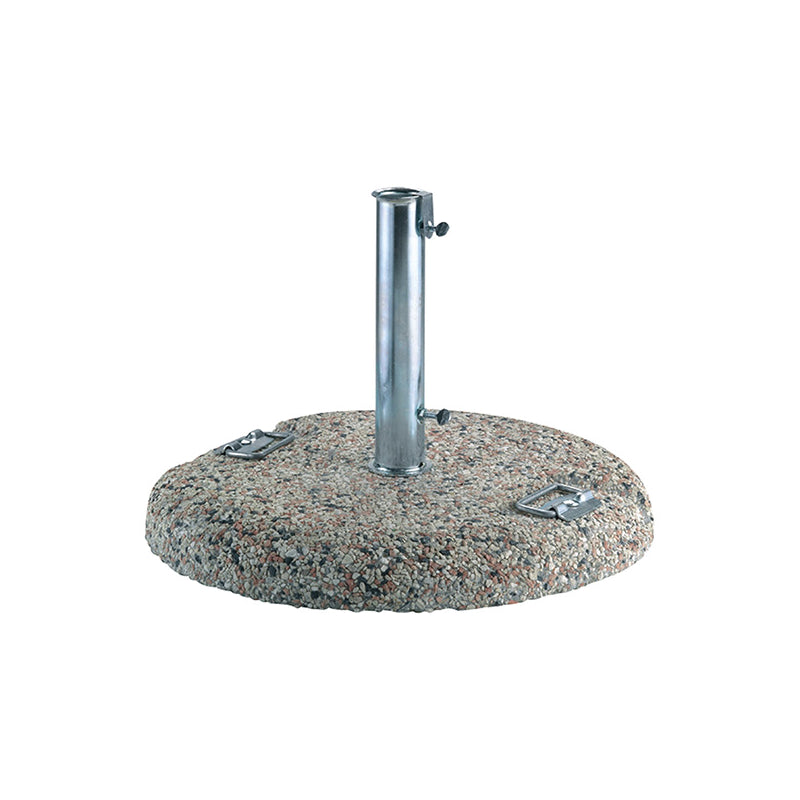 Base MOIA per ombrellone da 50 kg in graniglietto con maniglie