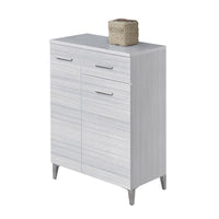 Base multiuso 60x34 cm grigio con 2 ante e cassetto scorrevole Desya