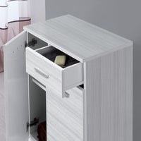 Base multiuso 60x34 cm grigio con 2 ante e cassetto scorrevole Desya