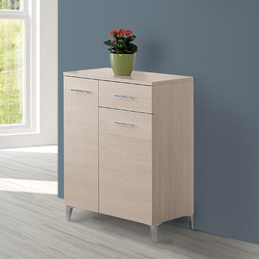 Base multiuso 60x34 cm larice con 2 ante e cassetto scorrevole Desya