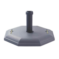 BASE OMBRELLONE OTTAGONALE IN CEMENTO E FERRO GRIGIO SCURO