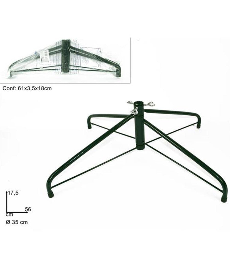 Base Per Albero Di Natale A Croce In Metallo 30 Cm Richiudibile Pieghevole         