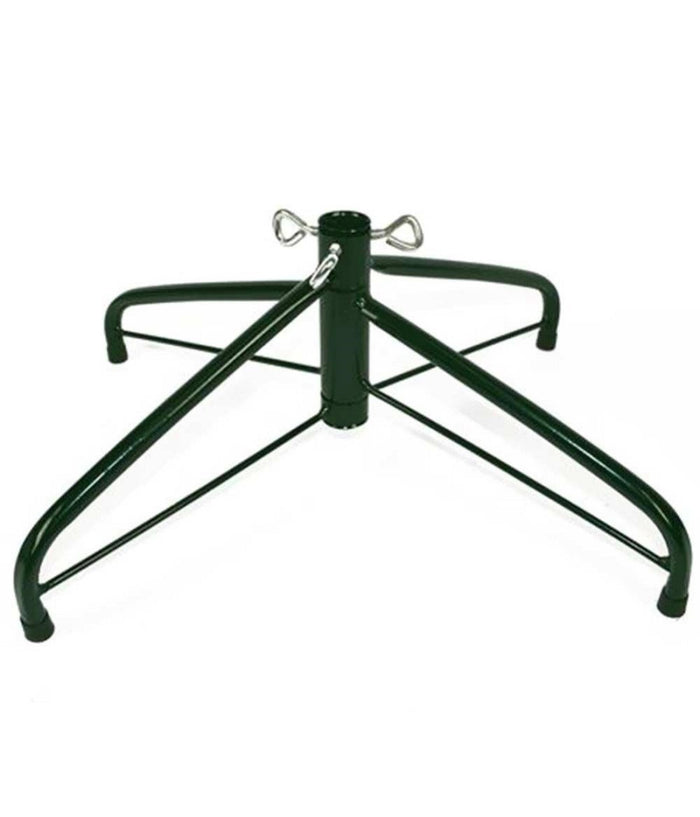 Base Per Albero Di Natale A Croce In Metallo 40cm Richiudibile Pieghevole Verde         