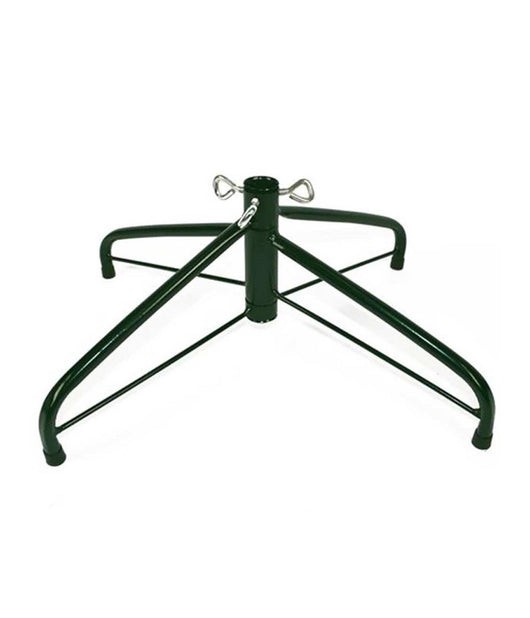 Base Per Albero Di Natale A Croce In Metallo 45cm Richiudibile Pieghevole Verde         
