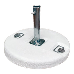 Base per ombrellone MOIA in cemento da 50 Kg grigio/bianco