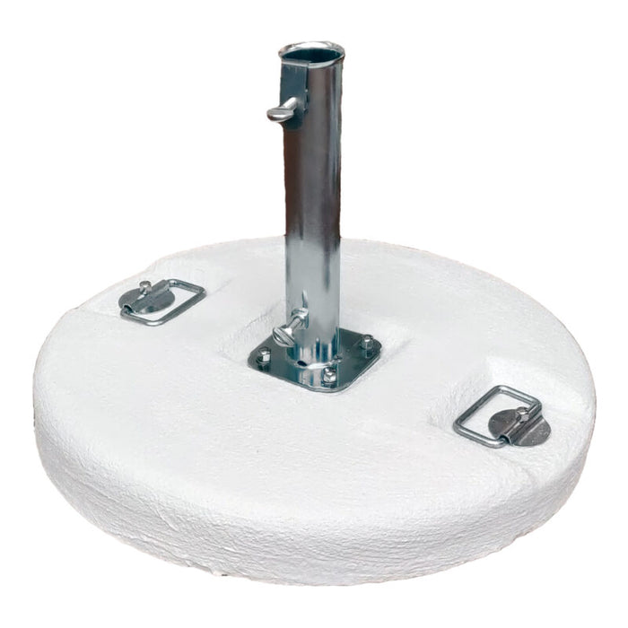 Base per ombrellone MOIA in cemento da 50 Kg grigio/bianco