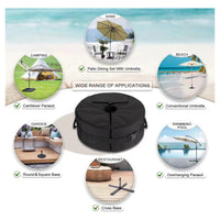 Trade Shop - Base Per Ombrellone Peso Regolabile Con Apertura Laterale Da Esterno Giardino Patio 020675 -        