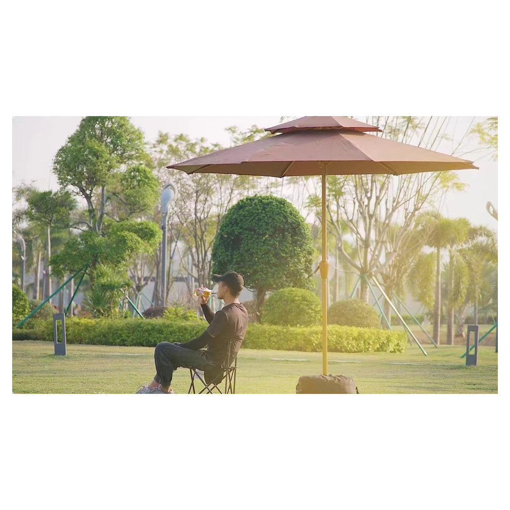 Trade Shop - Base Per Ombrellone Peso Regolabile Con Apertura Laterale Da Esterno Giardino Patio 020675 -        