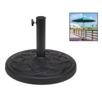 Trade Shop - Base Per Ombrellone Supporto Rotondo Per Patio Esterno Resistente ø46xh33cm Nero 016595 -        