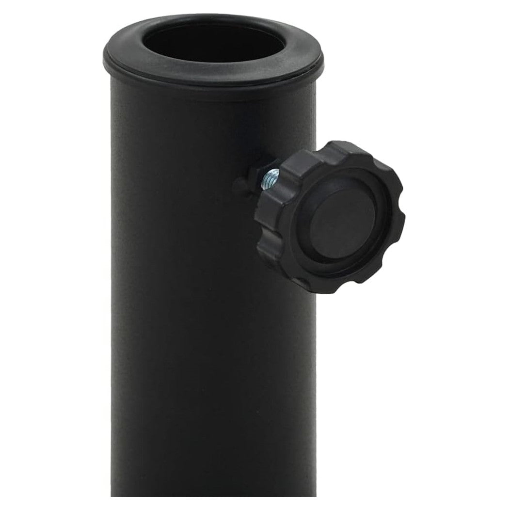 Trade Shop - Base Per Ombrellone Supporto Rotondo Per Patio Esterno Resistente ø46xh33cm Nero 016595 -        