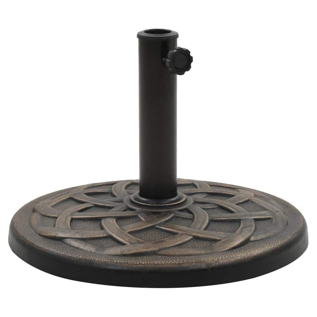 Trade Shop - Base Per Ombrellone Supporto Rotondo Per Patio Esterno Resistente ø46xh33cm Nero 016595 -        