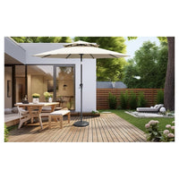 Trade Shop - Base Per Ombrellone Supporto Rotondo Per Patio Esterno Resistente ø46xh33cm Nero 016595 -        