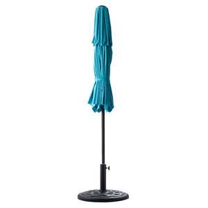 Trade Shop - Base Per Ombrellone Supporto Rotondo Per Patio Esterno Resistente ø46xh33cm Nero 016595 -        