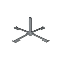 Base Quadrata a Croce Chiudibile Regolabile in Acciaio per Ombrelloni 100x100 cm