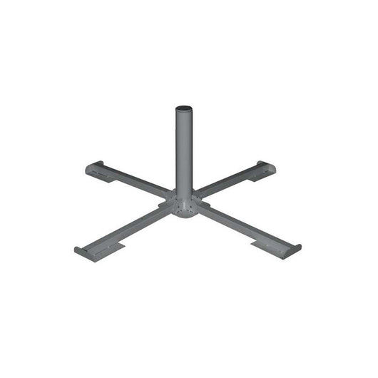 Base Quadrata a Croce Chiudibile Regolabile in Acciaio per Ombrelloni 100x100 cm