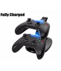 Base Stand Caricatore Doppio Per 2 Joypad X-box One Controller Joystick Con Usb         