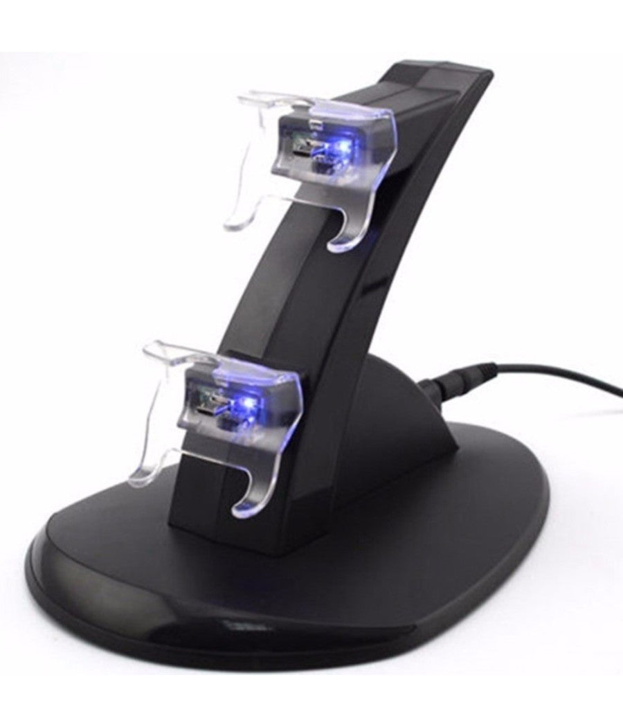Base Stand Caricatore Doppio Per 2 Joypad X-box One Controller Joystick Con Usb         