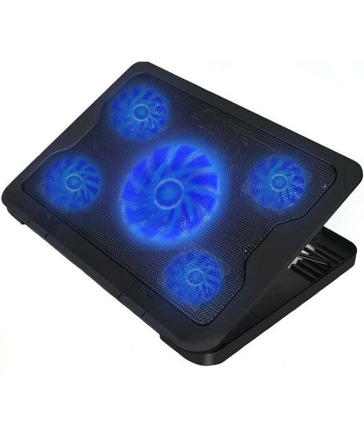 Base Supporto Raffreddamento Per Notebook Pc Portatile 5 Ventole Usb Sy-c5         