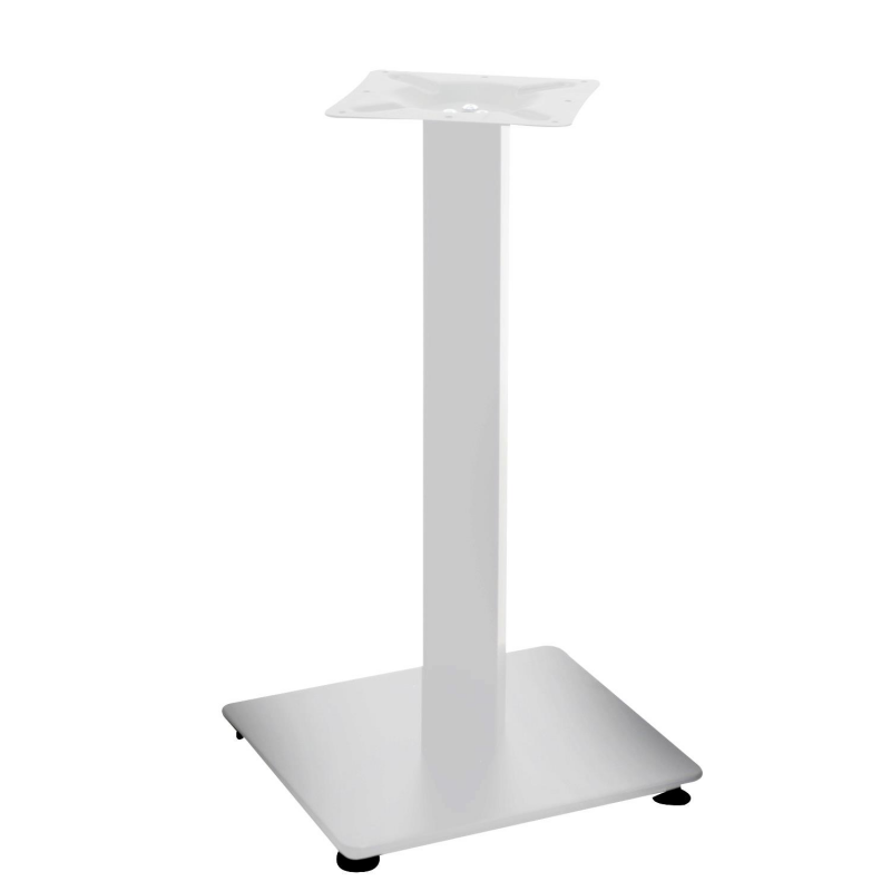 Base tavolo acciaio Jamie bianco quadro cm 40x40h72