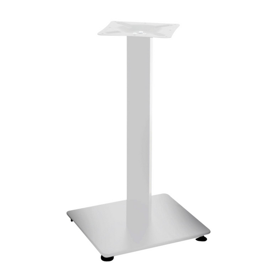 Base tavolo acciaio Jamie bianco quadro cm 40x40h72