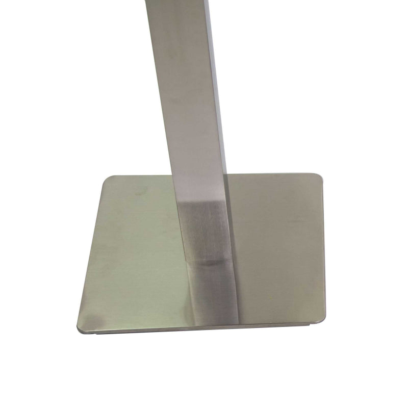 Base tavolo acciaio Jamie colore inox quadro cm 40x40h72