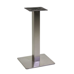 Base tavolo acciaio Jamie colore inox quadro cm 40x40h72