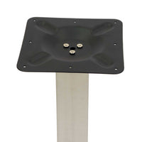 Base tavolo acciaio Jamie colore inox quadro cm 40x40h72