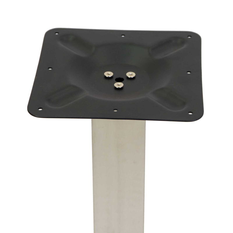 Base tavolo acciaio Jamie colore inox quadro cm 40x40h72