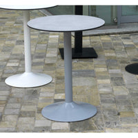 Base tavolo acciaio grigio opaco tondocm ø45h72