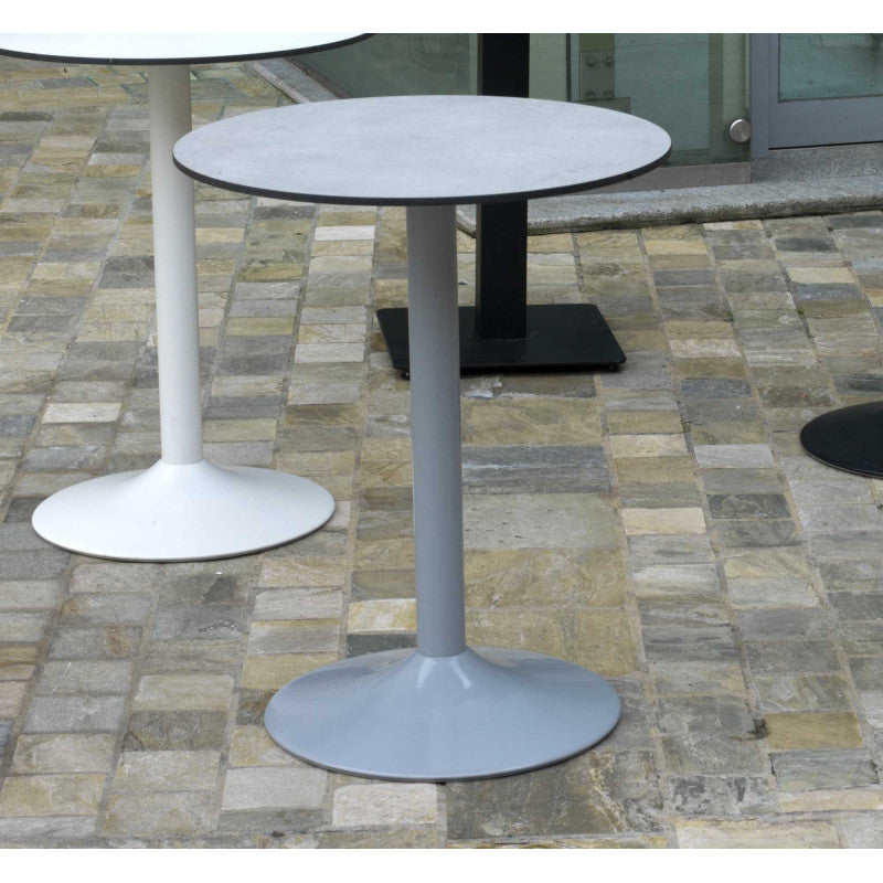Base tavolo acciaio grigio opaco tondocm ø45h72