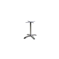 Base tavolo alluminio Alan colore inox cm 52x52h72