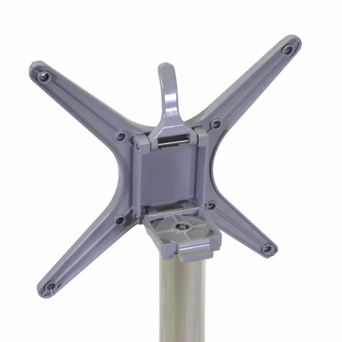 Base tavolo alluminio Lucas grigio ribaltabile cm 52x52h72