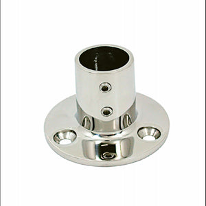 BASE INOX TONDA 90° Ø MM.25