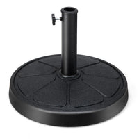 Base per ombrellone da esterno 14 kg Supporto per ombrellone rotondo Diametro 45 cm Adatto a pali per ombrellone da 38-48 mm Nero 20_0007862