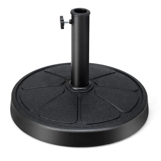 Base per ombrellone da esterno 14 kg Supporto per ombrellone rotondo Diametro 45 cm Adatto a pali per ombrellone da 38-48 mm Nero 20_0007862